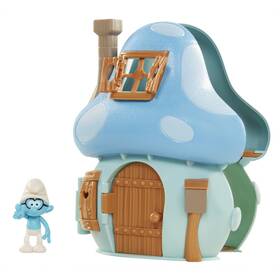 The Smurfs B01kt1h1qa Lost Village Mushroom House Playset Brainy Figure