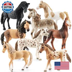 Thinkbay B0fnd5rbbc 8pcs 6 Inch Large Horse Figurines Animal Toys For Kids Realistic Plastic F