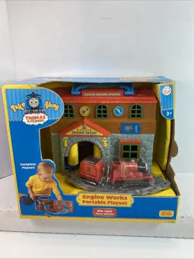 Thomas & Friends 796714765013 And Take Along Engine Works Portable Playset Wash 2007 Rare