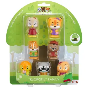 18mo Timber Tots 1607 Klorofil Family - 7 Mini Figures Forest Friends Playset Kids