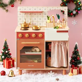 B0bqhs1qpm Tiny Land Wooden Play Kitchen Set With Cutting Food Toddler Pretend Toy