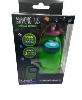 Toikido 810065182579 Among Us Special Edition Glowing Ghost Crewmate Action Figures Hat Accessories