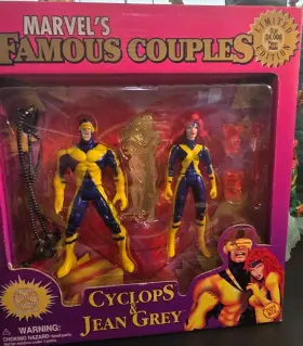 49005 Toy Biz Marvels Famous Couples Cyclops And Jean Grey 1997 Limited Release