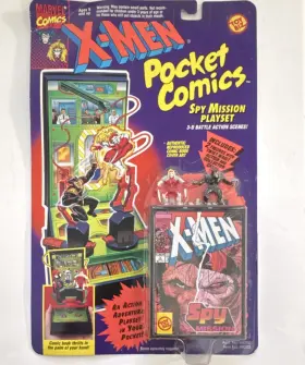 49203 Toy Biz X-men Pocket Comics Spy Mission Playset Wolverine Omega Red Boxed 1994