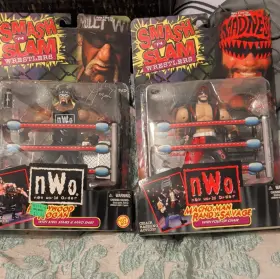 77021 Toy Biz Nwo Hollywood Hogan And Macho Man Randy Savage Playset With Accessories