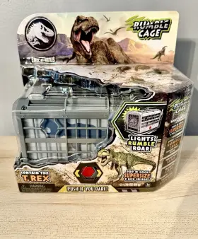 Toy Monster 840148212930 Jurassic World Captivz Epic Battles T-rex Rumble Cage Lights And Sounds New