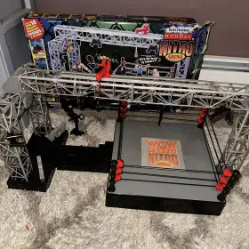 Toybiz 035112771609 1999 Wcw Electronic Monday Nitro Arena With Box And Manual - Complete