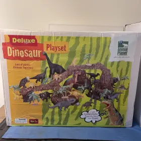 D5353 Toys R Us Discovery Animal Planet Deluxe Dinosaur Playset 2001 New