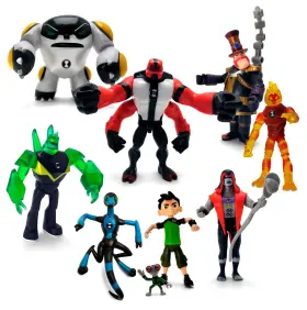 B09f6zq1rj Toysvill Ben 10 Action Figures Set Of 9 - Tennyson Four Arms Grey Matter Diamondhe