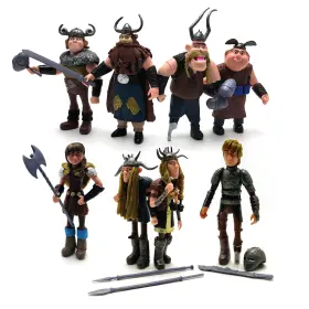 B09zbmq2g6 Toysvill Vikings Action Figures Set Hiccup Astrid Stoick Gobber Snotlout