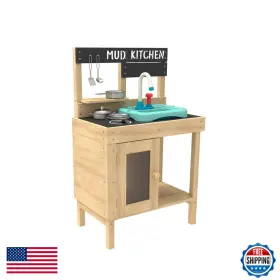 B08xb7w9fh Tp Toys Mud Play Kitchen For Kids - Indoor Outdoor Toddler Wooden