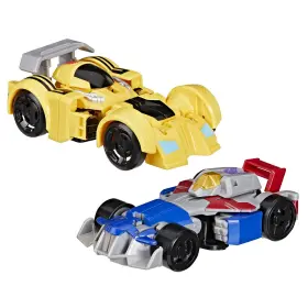 B0031ekb2y Transformers Bumblebee Starscream Bot Racers Robot To Car Action Figures 3 Kids