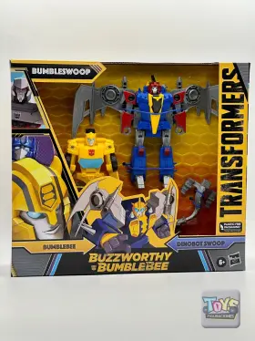 F2733 Transformers Dino Combiner Bumbleswoop Bumblebee And Dinobot Swoop Playset