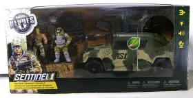 06009 True Heroes Sentinel 1 Military Terrain Vehicle Playset 3 Action Figures Rare I
