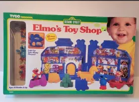 Tyco 048188623031 Vintage 1995 Preschool Sesame Street Elmos Toy Shop Playset Take Along New