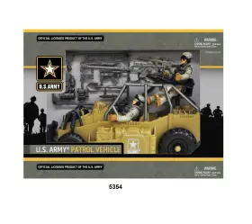 53541 U.s. Army Desert Figure Playset With Patrol Vehicle
