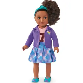 Unbranded 042607195727 Posable 18 Inch Doll Dark Brunette Hair Brown Eyes