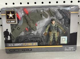 Us Army 680108060221 U.s. Flying Jet Soldier Action Figure Playset Official Licensed