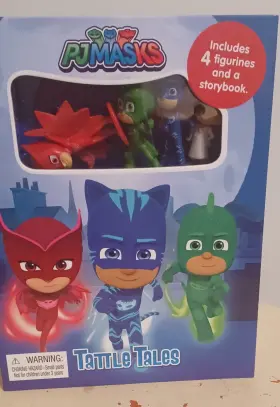 Walt Disney Studios 782764351000 Pj Masks Figurines And Storybook Tattle Tales Catboy Owlette Gekko Romeo