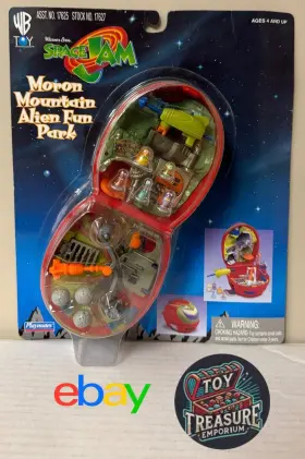 Wb 043377176275 Rare Vintage Looney Tunes Space Jam Moron Mountain Alien Fun Park Playmates 1996