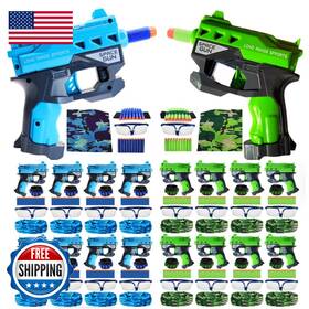 Wishery B0cdqk4w9q Accessories For Nerf Party Supplies Favors - 16 Sets. Bulk Pack