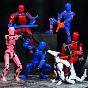 Wksbbts B0d7ms5myr 6-pack T13 Action Figures Titan 13 Fully Jointed Assembled Dummy