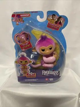 Wowwee 771171131113 Fingerlings Interactive Monkey Harmony 70 Sounds And Reactions Pink 2023