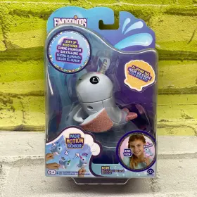 Wowwee 771171136989 Fingerlings Nori Baby Narwhal Interactive Figure Light Up Horn Motion Sensor