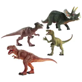 3321 Wowworld Nkok Poseable Dinosaurs Playset Medium 4-pack Set