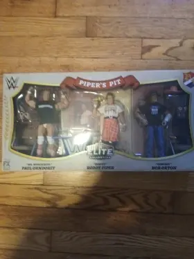 33491 Wwe Mattel Elite Collection Pipers Pit Mib Sealed 3 Pack Bob Orton Paul Orndorff