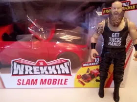 Wwe 887961739732 Wrekkinft Slam Mobile Playset And Braun Strowman Figure Used / Opened Box
