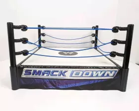Wwe Mima 64 Wwf Raw Nwo Smackdown Wrestling Ring Moves 2010 Blue Ropes Mattel