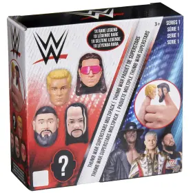 Wwe-1005-01 Wwe Thumb Wars 5-pack 1.5 Inch Finger Wrestling Figures-mini Pinning Battle
