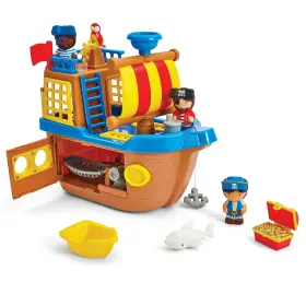 G02678 Yireal Kidoozie Rockinft Pirate Ship Playset With Light And Sounds - Interactive Push-a