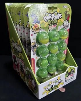 Yuzu 812534030275 Poppops Snotz Series 1 Display Box 7 Unopened Deluxe Packs Of 12 Pops