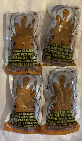 Zuru 193052064776 Minis Gross Surprises Series 2 Lot 4 Toilet Slime Packets