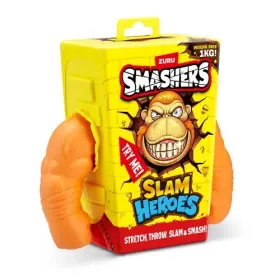 Zuru 193052079084 Smashers Slam Heroes Stretchy Gorilla Brown Stretchable Toy
