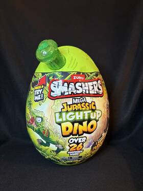 Zuru 74108 Smashers Dino Mega Jurassic Light Up Glow Egg Playset Boxed