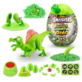 74108a Zuru Smashers Mega Jurassic Light Up Dino Egg Spinosaurus 25 Surprises Slime New