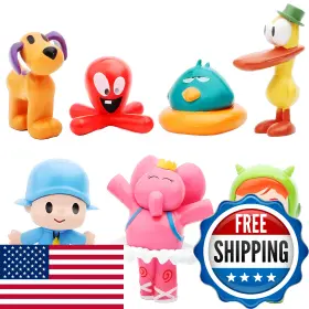 B0f3cngnvf Zxhgwwhs 7-piece Animated Set Featuring Loula And Elly 2.6 Inch Pvc Action Figur