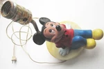 1980S Disney Mickey Mouse Child Nursery Night Light Lamp Non-working Shade Used. Price: $11.90.