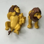 Vintage Disney The Lion King Mufasa Simba Cuddling And Mufassa Toy Mattel Set 2 Used. Price: $22.00.