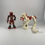 Stikfas Samurai Warrior & Horse Alpha Male Action Figure Red Used. Price: $9.99.