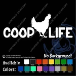 Coop Life Chicken Decal Sticker Rooster Hen Egg Layer Barn Country Farm New. Price: $5.22.