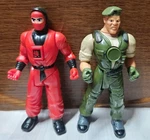2002 Gi Joe Combat Fighters Lot Of Red Ninja Milton Bradley Kids G.i. Used. Price: $17.00.