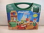 New Playmobil Christmas Santa Elves Take Along 40 Pc Playset 5987 Carry Case. Price: $34.99.