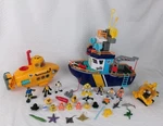 Fisher Price Imaginext Deep Sea Ocean Rescue Coast Guard Boat Submarine Figures Used. Price: $89.95.