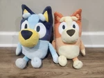 Bluey And Bingo 16" Stuffed Animal Plush Toys Lot Of 2 Moose Used. Price: $30.00.