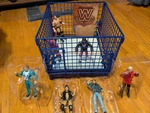 Wwe Legends Classic Cage And Figure Lot. Ultimate Hhh, Rey, Hart. Elite! More Used. Price: $100.00.