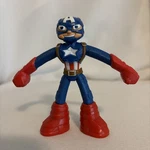 Hasbro Play-doh Marvel Captain America Bendy Action Figure Used. Price: $5.95.